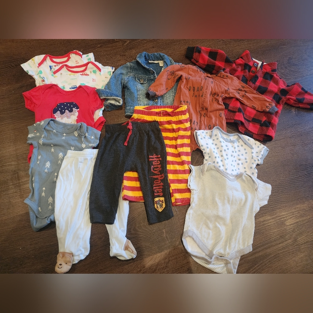 Baby Boy 3-6 Months 12 Piece Clothes Bundle